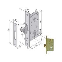 Serrure Pour Bois Intérieur 026.40.00.0 Welka