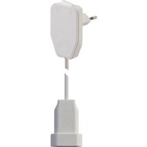Nvb - Gebro 104579 Alimentazione Prolunga Bianco 0.80 M H03vvh2-f 2x 0,75 Mm² Con Interruttore Intermedio