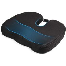 Sabir Coussin Coccyx, Coussin De Siège Orthopédique En Mousse À Mémoire De Forme, Noir