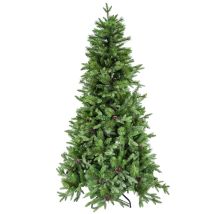 Albero Di Natale Artificiale Con Pigne Con 746 Rami Ø84xh120cm Sinai Verde