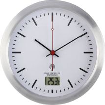 Renkforce - E1003r Radiocontrollato Orologio Da Parete 17 Cm X 6 Cm Argento Adatto Per Bagno E Ambienti Umidi
