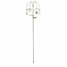 Traditional 4 Arm Wild Willow Wild Bird Feeding Station Includes Metal Feeders For Seeds, Peanuts, Suet Balls, Suet Cakes Bird Feeder Seed Tray, Water