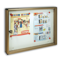 Alubox – Hinweistafel aus anodisiertem Aluminium mit Zylinderschloss – 55x5x40 cm