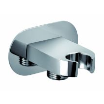 PAINI – Wandauslaufbogen für Dusche mit Halterung – Massives Messing – 1/2" männlich – 1/2" Außengewinde