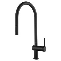 Grifo De Cocina Monomando Extraíble Con Difusor Doble Jet De Acabado Negro Mate Berna De Imex