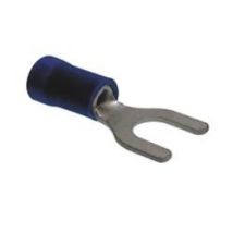 Gabelklemme 6,4mm Kabel 1-2,63mm Vorisoliert Farbe Blau