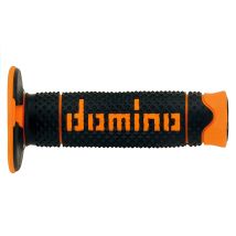 Puños Domino Off Road Piramidales De Dos Componentes, Negro/naranja