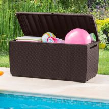Capri Baule Cassapanca Per Esterno E Interno In Resina Effetto Rattan 300l - Keter