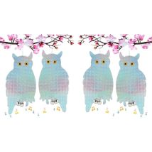 【fantasía】set De 4 Repelentes De Búhos Para Palomas/pájaros, Espantapájaros Reflectantes Ahuyentan Palomas, Disuaden Palomas, Mantienen Alejadas A Las