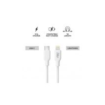 My Way - Cable Cargador Usb 'c' Salida Ligtining 20w 1 Metro Blanco
