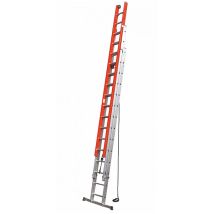 Rayonnage Direct - Scala Isolante A Sfilo Con Fune In Vetroresina 3 Tronchi - Altezza Aperta 12.05m - Sca3060n/16v