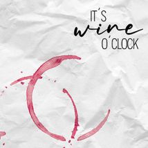 Servietten Its Wine O-clock Weiß Pink 25 X 25 Cm 20 Stück Servietten