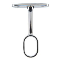 Kleiderstangenhalterung oval Chrom 68282 Hochglanzverchromt Ideal für Kleiderschränke