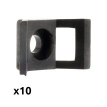 10 Schwarze Schraubfassungen