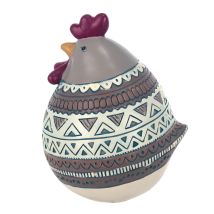 Origen - Signes Grimalt Figure Di Figura Animale Figura Gallina Animal Grey 12x13x16cm 24225