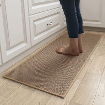 Waschbare, Rutschfeste Sisal-küchenmatte, Esszimmermatte, Badematte Mit Naturkautschuk-rückseite (44 X 75 Cm)