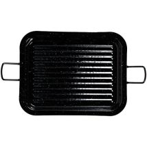 Rechteckiger emaillierter Bräter 31 x 25 cm – Kaltgewalzter Stahl – Säurebeständige Emaille
