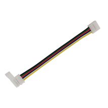 Ledbox - Cable De Conexión Rápida 2 Extremos Para Tira Led Rgb+cct (6 Pin) 15cm