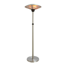 Qlima – Estufa halógena PEP 2021 – 2100 W – Alcance 4,2 m – Altura regulable 1,60-2,05 m – IP44