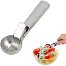 Cuillère À Glace 18.2 X 4.9 X 3 Cm - Utilisation Professionnelle - Idéal Pour La Crème Glacée, Le Melon, Les Boulettes De Viande, Les Pâtes, La Purée 