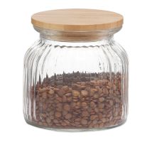Andrea House - Bote De Cocina De Vidrio + Bambú 1000ml Ms72137