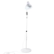 Lámpara De Pie 'luxo' De Altura Regulable E27 (85/240v) Ip20 Fabricado En Metal Color Blanco