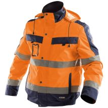 Warnschutz Winterjacke Lima Gr. Xl Neonorange/dunkelblau - Dassy