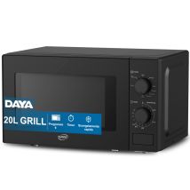 Daya Forno Microonde Con Grill Dmmg2071mb 20 Litri 9 Programmi 700w Funzione Scongelamento Nero