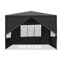 Froadp 3x3m Gazebo Da Giardino Con 4 Pareti, Impermeabile, Tenda Per Feste, Struttura In Acciaio, Tendone, Gazebo Da Giardino, Tenda Da Sole, 