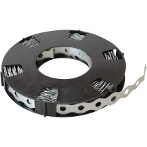 Forgefix - Rotolo Di Nastro Di Fissaggio Multiuso, Perforato, In Acciaio Zincato, Di 12 Mm, Lungo 10 Metri