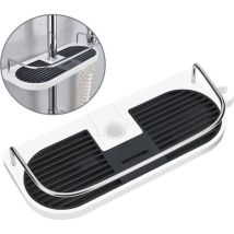 Drill-free Shower Caddy For 19mm Rails - Bathroom Storage Shelf, No Installation Needed.