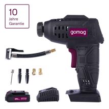 Gomag Akku Handkompressor Go-lp20 20v Luftpumpe Mobil 7bar 2,0 Ah Starterkit