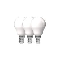 Ampoules Opaques Sphériques Led E14 Blanc Chaud Lot De 3 Ampoules Opaques Sphériques Led E14 Blanc Chaud Lot De 3 - Prolight