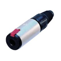 Ntr-nj3fc6 - Conector (1/4', Negro, Rojo, Plata, Níquel, Poliamida, Polioximetileno (pom), Poliuretano, Zinc De Acero, Eia Rs 453, Iec 60603-11, Iec 