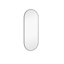 Mirrors And More - Ovaler Wandspiegel Josephine Mit Metall Rahmen Schwarz 30x70cm