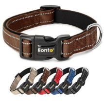 Lionto - Hundehalsband, (s) Verstellbare Länge 30-40 Cm, Braun