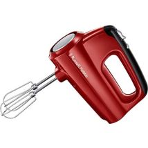 Russell Hobbs Desire Standmixer - Standmixer, 2 Quirle, 2 Knethaken, 5 Geschwindigkeiten, Turbofunktion, Rot - 24670-56