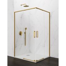 Box Doccia Ingresso Angolare 2+2 Abante (twenty) 120x75 Cm Oro