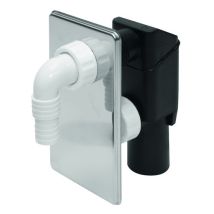 Verdeckter Waschmaschinensiphon aus Chrom – Abflussrohrdurchmesser 40–50 mm – Einfach zu installieren