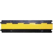 Ponte Passacavi 39870020 Gomma Nero, Giallo Numero Canali: 2 1000 Mm Contenuto: 1 M - Walther Werke