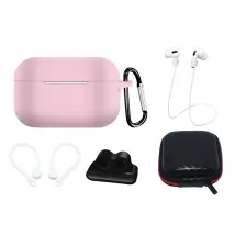 Juego De Funda De Silicona Para Airpods Pro 2 / Airpods Pro 1 + Estuche / Gancho Para La Oreja / Correa Para El Cuello / Soporte Para Correa De Reloj 