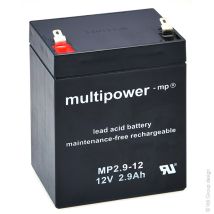 Multipower - Batterie Plomb Agm Mp2.9-12 12v 2.9ah F4.8