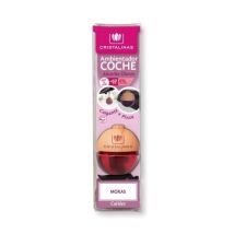 Ambientador de coche 6 ml aroma a moras y frambuesas – 0% alcohol – 100% reciclable – Fabricado en España