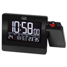 Trevi Digitaler Wecker mit Alarm und Projektion, schwarz – LED-Display, 135 mm Breite, 205 mm Höhe, 160 mm Tiefe