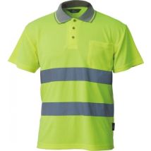 Polo De Sécurité Vizwell Jaune Fluorescente Taille Xl Polyester