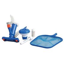 Avenli - Kit Mantenimento Pulizia Acqua Fondo Piscina Con Aspiratore Dispenser Cloro Rete