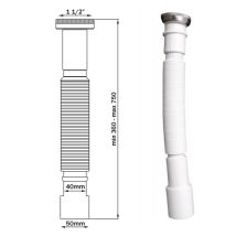 Sifón Extensible Universal Con Tuerca, 6/4"" X 40/50 Mm