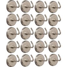 Equinoxe - Pack De 20 Ganchos Imantados Con Iman Para Carro De Herramientas,para Llaves,etc