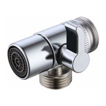 Briller - Inverseur Douche Pour Cuisine Ou Salle De Bain Pièce De Rechange Pour Robinet D'Évier M22 X M24 Chrome Poli, Pv10-ch