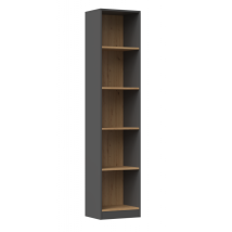 Topeshop - Florence - Bookcase With 5 Shelves - Dimensions 182x40x30 Cm - Bookcase